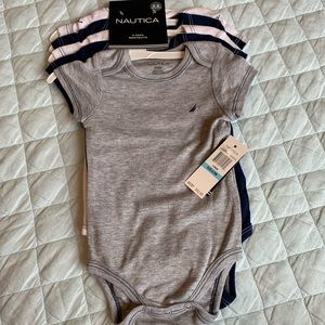 Nwt Nautica baby onesies set of 5 size 6-9m